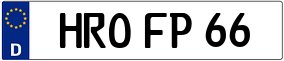 Trailer License Plate